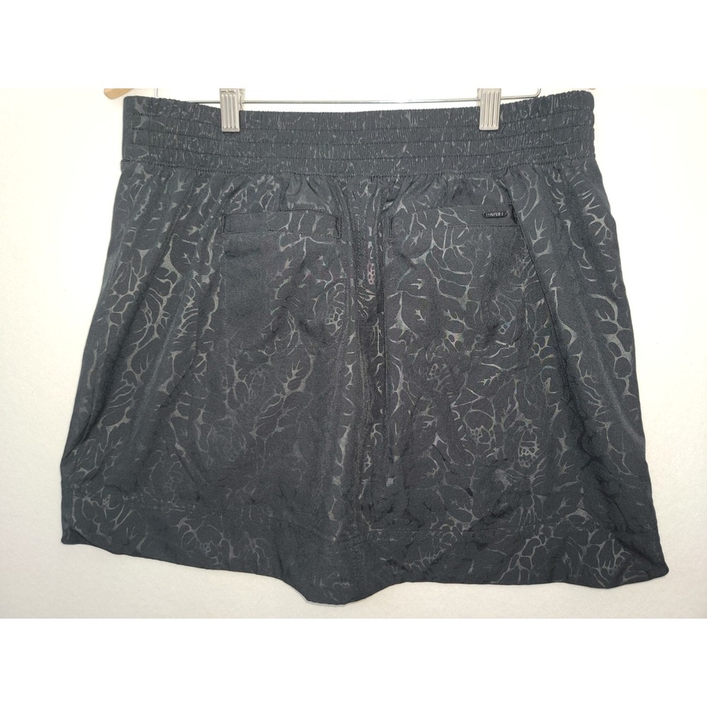 Orvis Travel Skort Womens Medium Black Rose Embossed Mesh Inner Shorts Pull On‎ - Picture 12 of 12